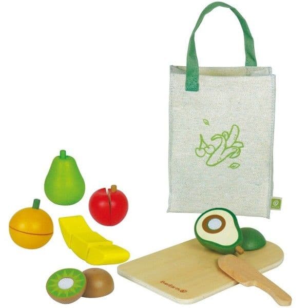 Jouet en bois Dinette Lot de fruits à découper EverEarth® - Jouets d'