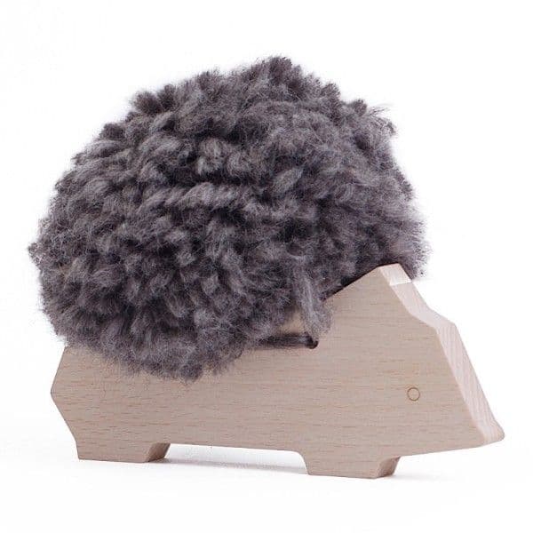 Jouet en bois & Laine Pompon Hérisson Hary Les Jouets Libres® - J