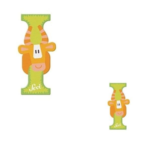 Lettre en bois déco Animaux I comme 'Impala' 8 cm Sevi 1831 -