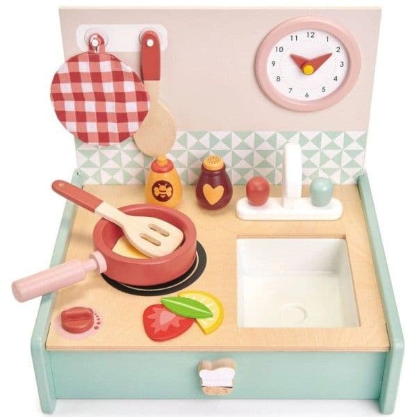 Jouet dînette en bois Kitchenette pliante Tender Leaf Toys® - Jouets