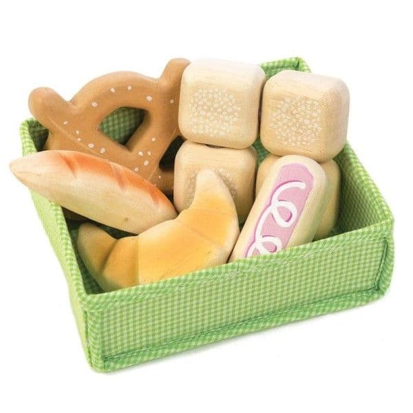 Jouet en bois Dinette Marchande Panier Boulanger Tender Leaf Toys® -