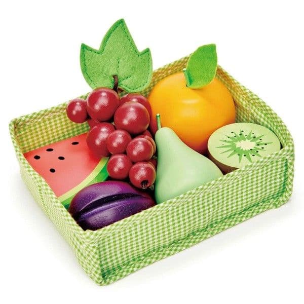 Jouet Dinette en bois Marchande Panier Fruits Tender Leaf Toys® -
