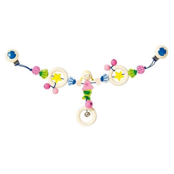 Chaine Poussette Sirène avec clips Heimess - Jouets en bois