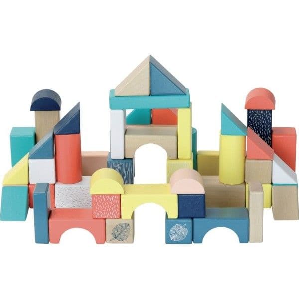 Jouet en Bois Baril de 54 cubes Sous la Canopée Vilac® - Jouets en b
