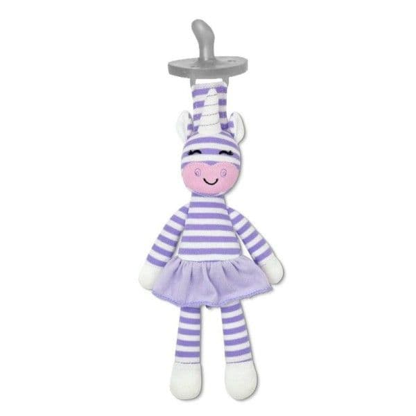 Doudou Attache sucette Licorne Cupcake 25 cm Apple Park™ - Jouets B