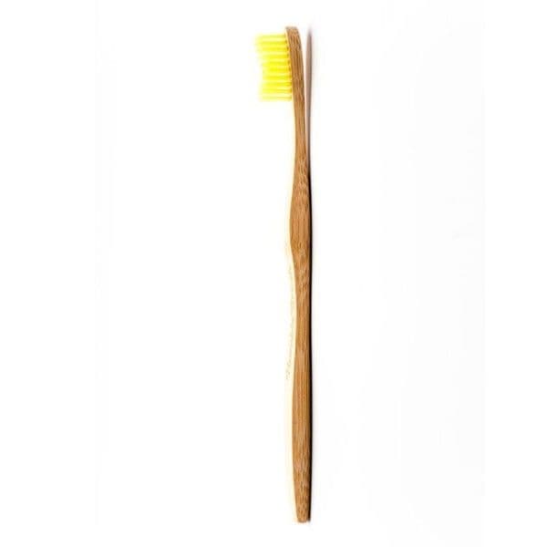 Brosse à dents en Bambou Adulte Souple Jaune The Humble® - C