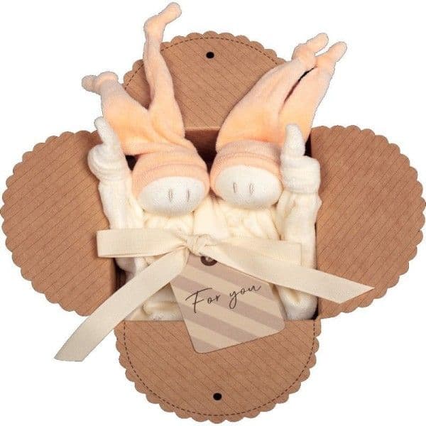 Coffret naissance 2 Doudous Keptin-Jr Coton Bio Zmooz PĂŞche Small 16