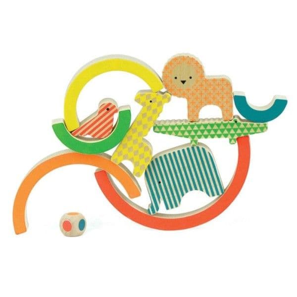Jouets en bois Jeu d'équilibre Arc-en-ciel sauvage Petitcollage® - J