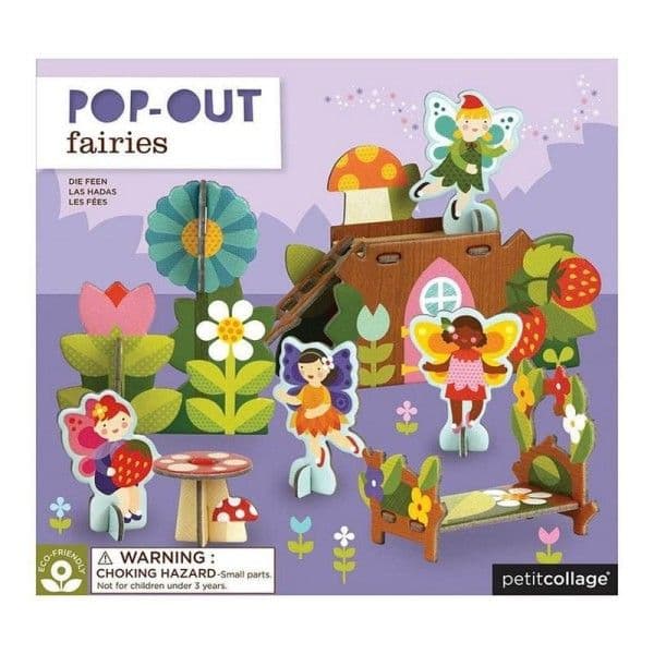 Jouet en Carton Puzzle 20 pièces Pop-out Fées Petitcollage® - Pu