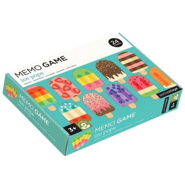 Jeu en carton Mémo Glaces pops Petitcollage® - Jeu Memory