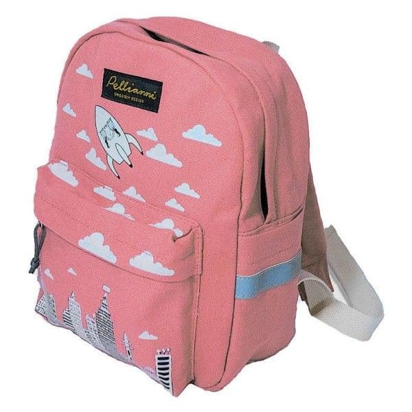 Cartable Sac à dos Maternelle Rose Pellianni® - Cartable Coton bio