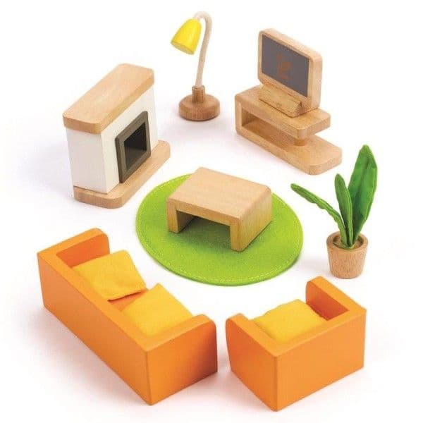 Maison de Poupées Accessoires 'Salon multimedia' Hape® - Jouets en b