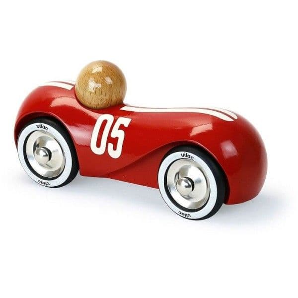 Jouet Petite Voiture Course en bois StreamLine Vintage Vilac® Rouge