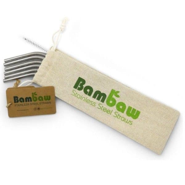 Set de 6 pailles Acier inoxydable Bambaw® - Gourde éco-responsable