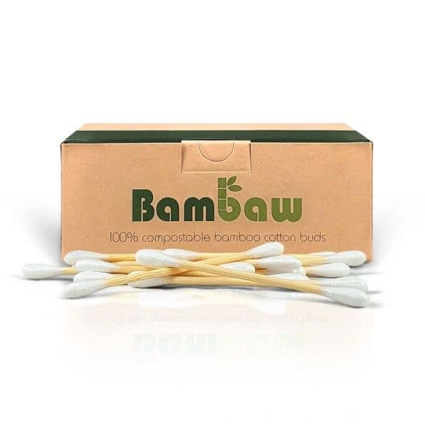 Boite de 200 cotons-tiges en bambou Bambaw® - Cosmétiques Hygiène éc