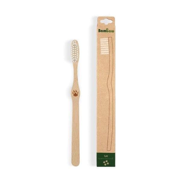 Brosse à dent en bambou Souple Adultes Bambaw® - Cosmétiques Hygiène