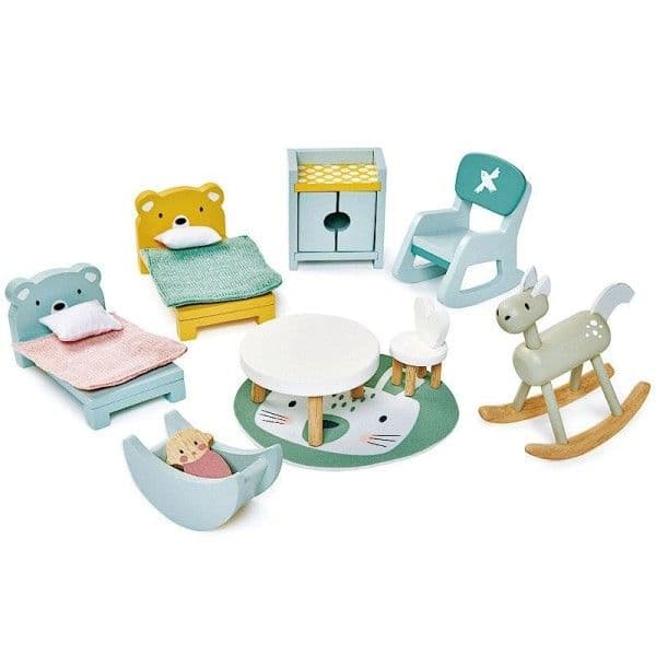 Accessoires Meubles de Poupées en bois La chambre des enfants Tender