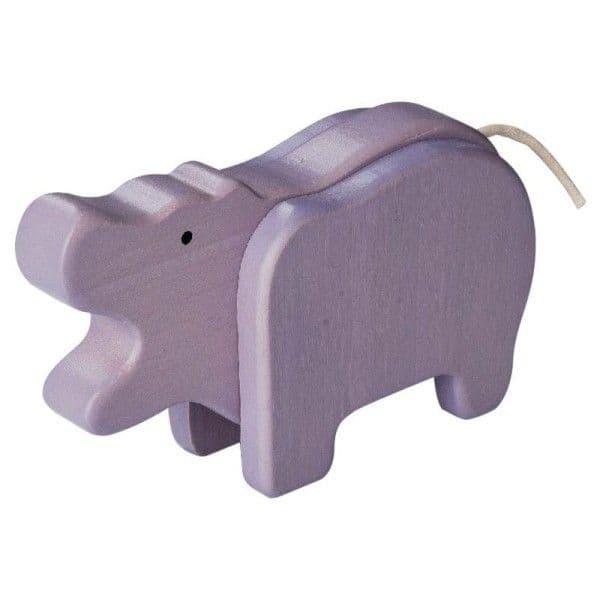 Jouets en bois Hippopotame en bambou EverEarth® - Jouets bois