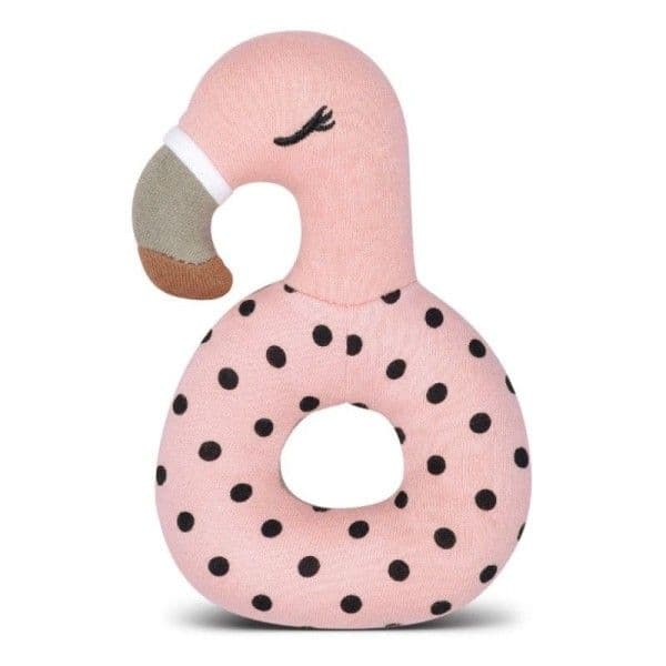 Hochet Bio Flamant rose Franny Apple Park™ - Jouets Bio Apple Park™