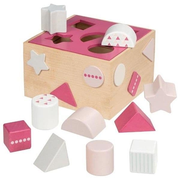 Jouet Boîte à Formes en bois Life style Framboise Goki®