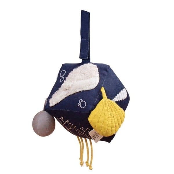 Cube d'éveil en tissu Coton Dans la mer Filibabba® - Doudou p