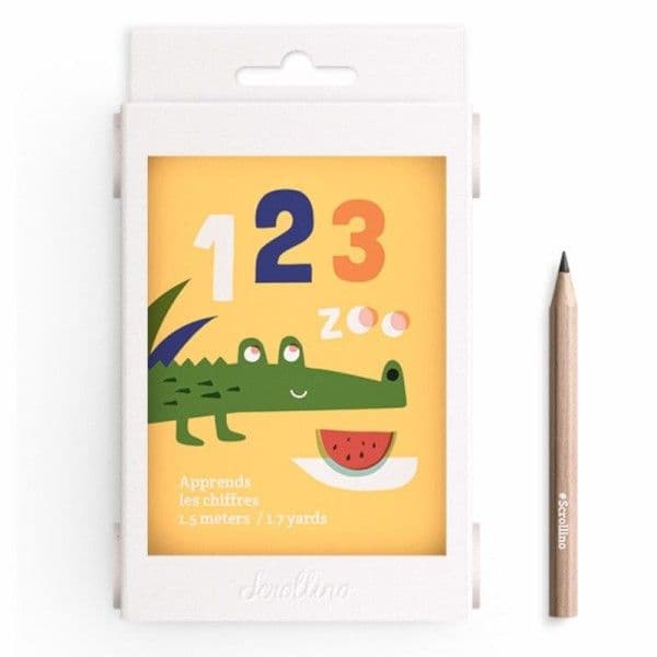 Livre objet à dérouler 123 Zoo Scrollino® - Livres à dérouler et jeux