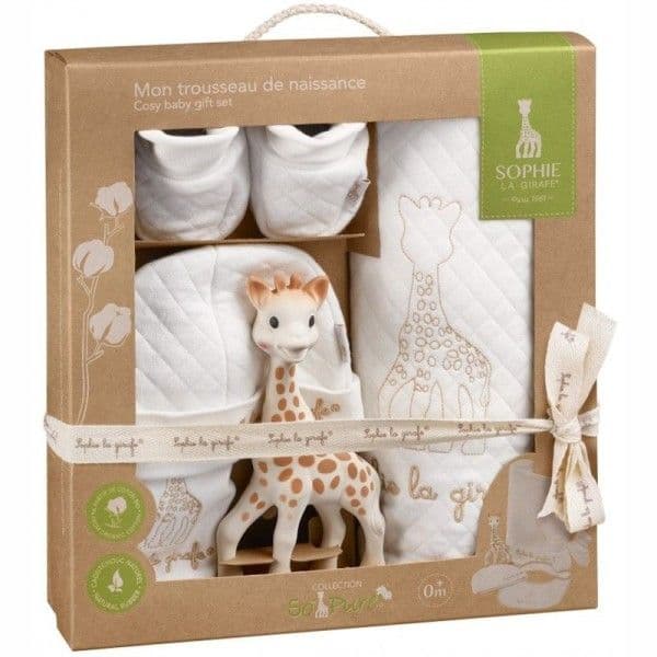 Coffret Mon trousseau de naissance Sophie la Girafe® So'Pure -