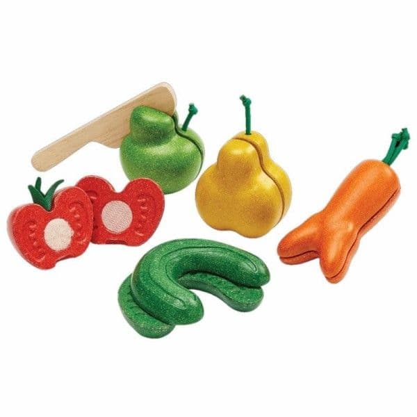 Jouet en bois Dinette Les fruits et légumes moches Plantoys® - F