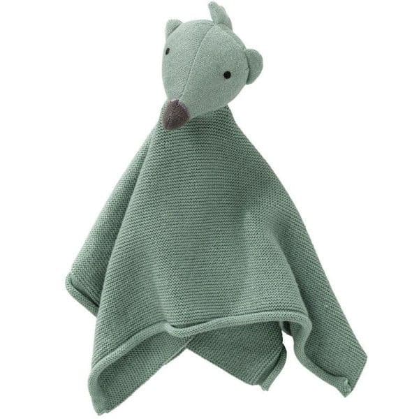 Doudou bébé Coton Bio point Mousse GOTS Hérisson 33cm Fresk® - Dou