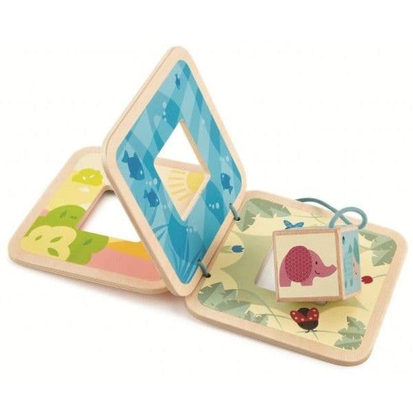 Livre en bois avec cube d'encastrement Emil Hape®