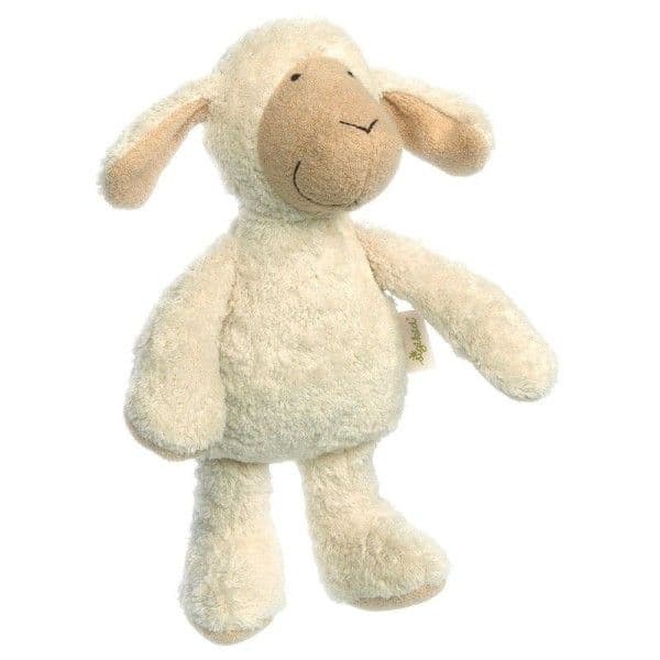 Peluche Mouton Blanc Coton Laine bio 27cm Green Sigikid® - Doudou Bio