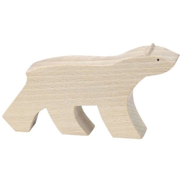 Figurine en bois Pompon Ours blanc Vilac® - Jouet en bois Fabriqué F