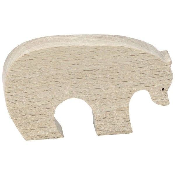 Figurine en bois Pompon Ours brun Vilac® - Jouets bois Fabriqués en F