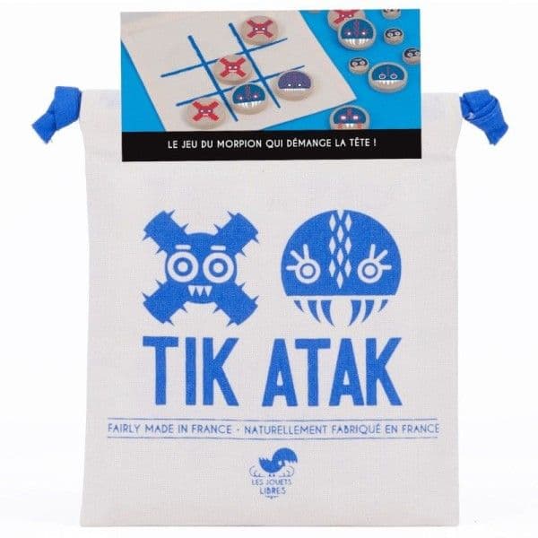 Jeu de Morpion Tik ATak Les Jouets Libres - Jeux Sociétés en Bois