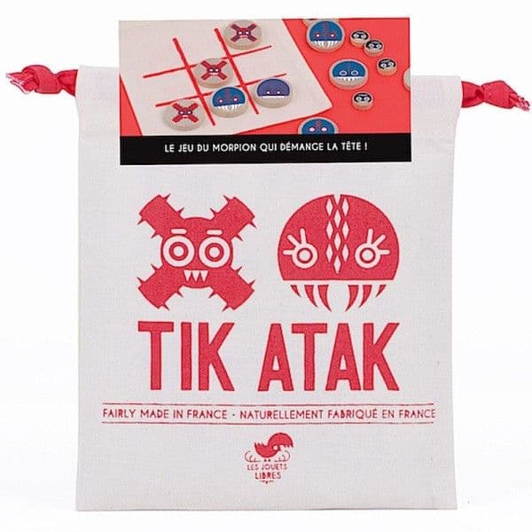 Jeu de Morpion Tik ATak Les Jouets Libres - Jeux Sociétés en Bois