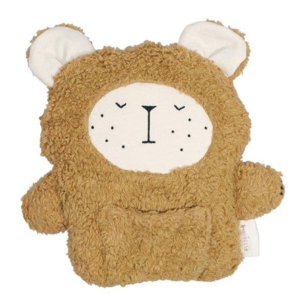 Doudou peluche Fabbies Ours Ocre 22 cm Fabelab® Coton Bio GOTS-