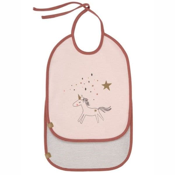 Set 2 bavoirs 6 ~ 24 mois More magic Licorne Lässig® - Repas bébé nom