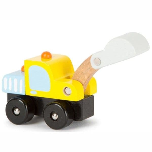 Jouet Tractopelle jaune en bois Small foot by Legler®
