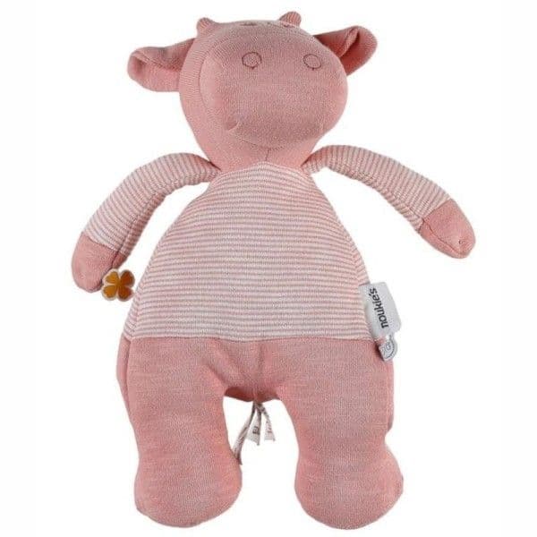 Doudou Peluche Coton bio Lola Rose 27cm Noukie's® - Bébé Bio