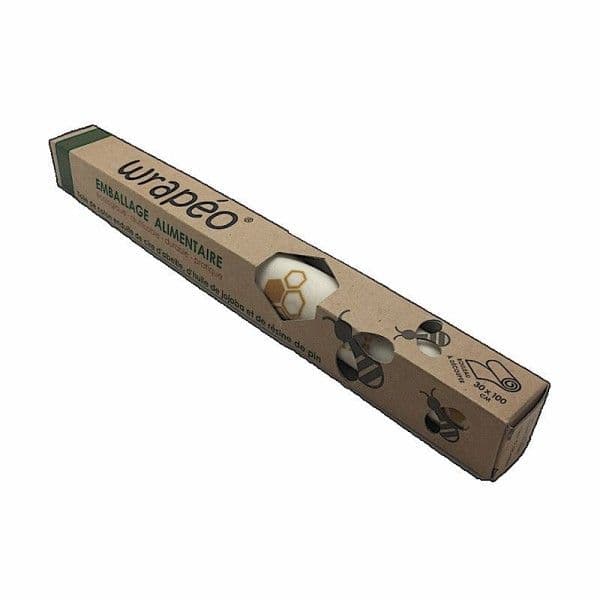 Rouleau Beewrap emballage alimentaire 30x 100 cm en cire d'abeille