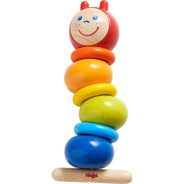 Jeu de laçage en bois Chenille HABA® - Jeu Eveil Bébé