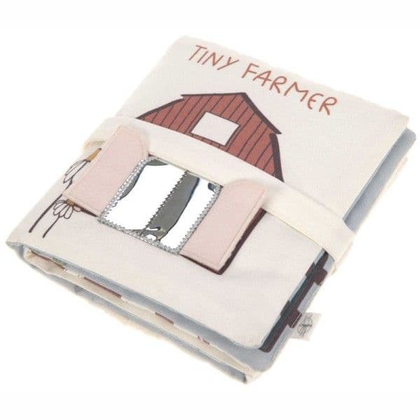 Livre d'éveil en tissus Tiny Farmer Lässig® Coton Bio Gots - Doudous