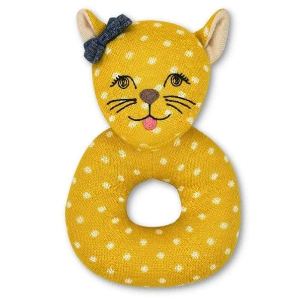 Hochet Tissu Bio Guépard Rita Apple Park™ - Jouets Bio Apple Park™