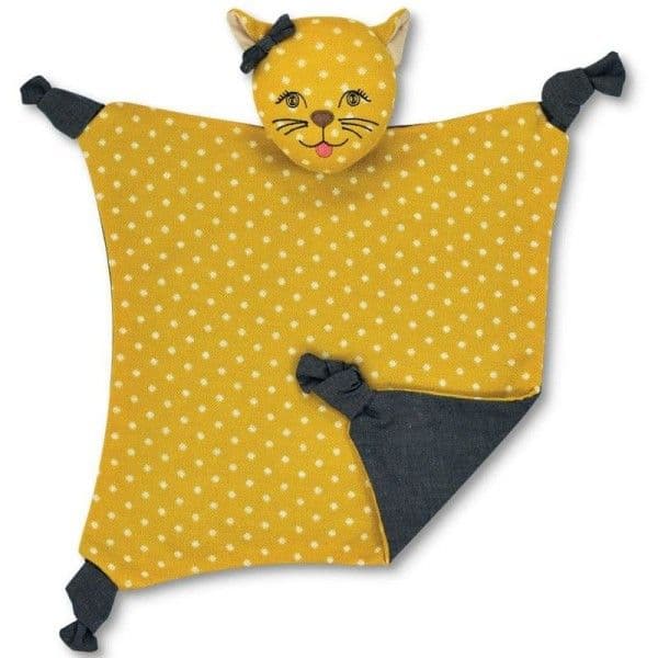 Doudou Plat Bio Rita le Guépard Ocre 30 cm Apple Park™ - Jouets Bio