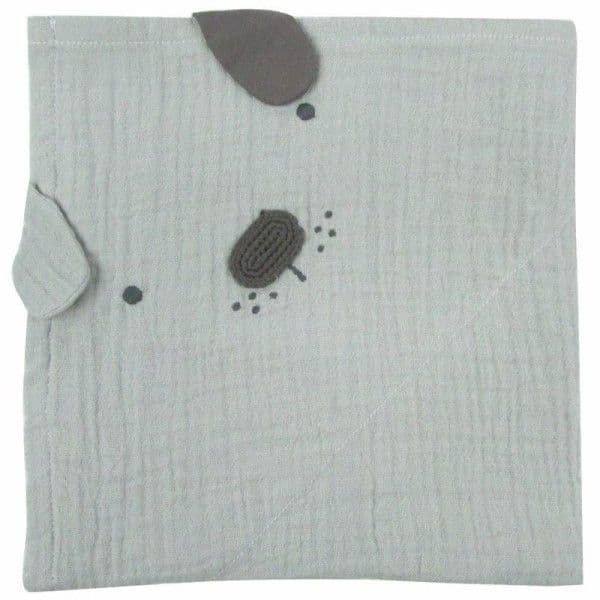 Lange Doudou en mousseline de coton bio Chien Albetta® - Lange doudou