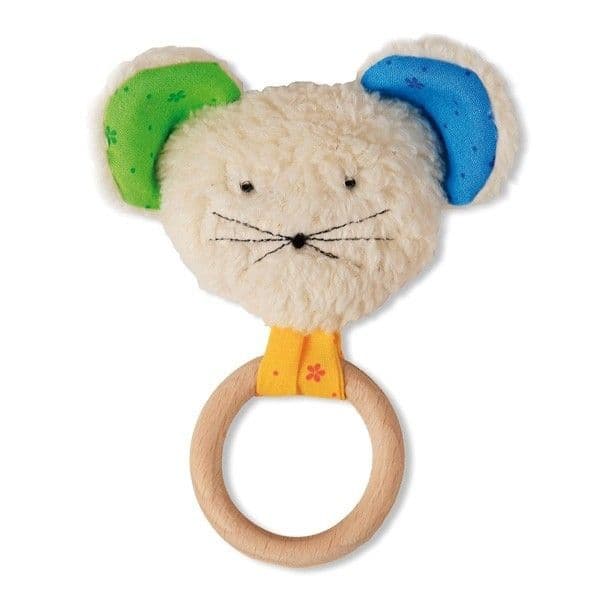 Hochet Souris anneau de dentition Bois Olli Olbot - Hochet Olli Olbot