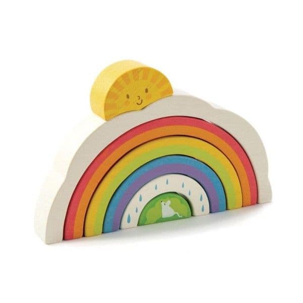 Jeu en bois Puzzle d' Arches Tunnel Arc -en-ciel Tender Leaf Toys®