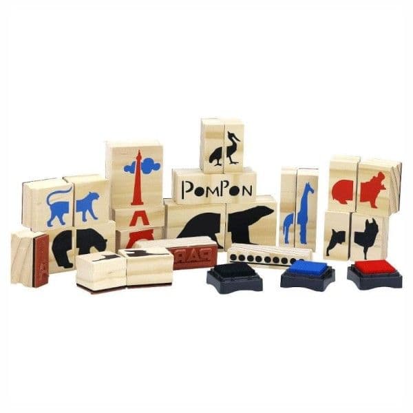 Coffret tampons en bois Ours Pompon Paris Vilac® France