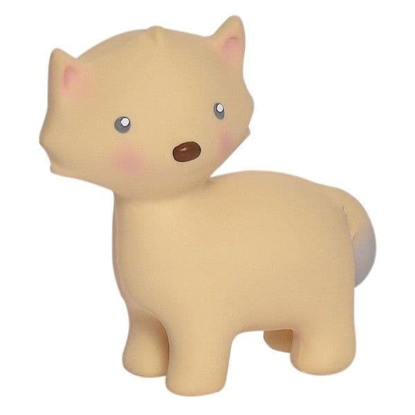 Hochet de dentition Renard de l'Arctique Caoutchouc Naturel Tikiri®