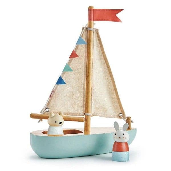 Jouet en bois Bateau Voilier Sailaway Tender Leaf Toys®